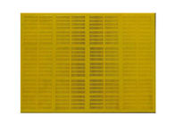Vibração de borracha Mesh Screen 20 do poliuretano ~ 80 da espessura milímetros de cor do amarelo